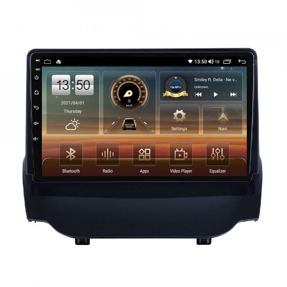 Navigatie dedicata cu Android Ford Ecosport 2012 - 2018, 6GB RAM, Radio GPS Dual Zone, Display HD QLED 9" Touchscreen, Internet Wi-Fi si slot SIM 4G, Bluetooth, MirrorLink, USB
