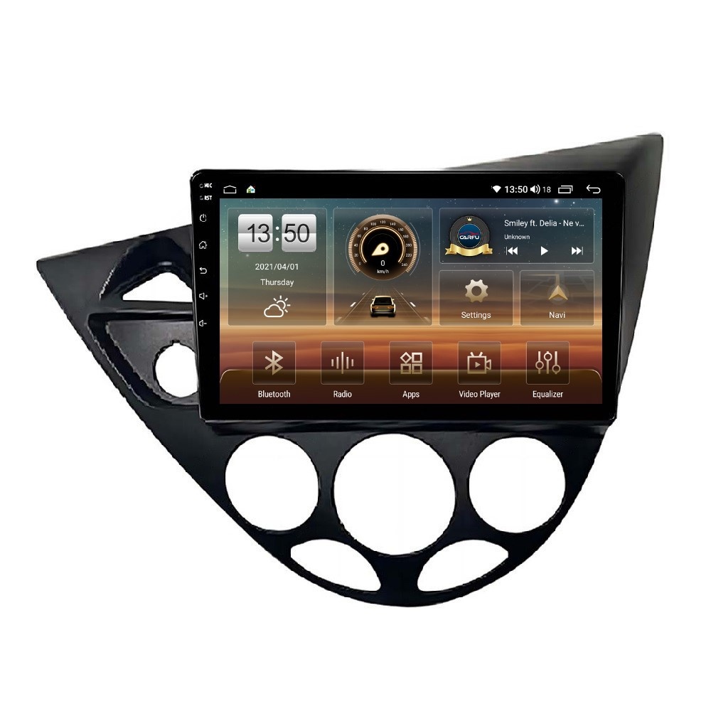 Navigatie dedicata cu Android Ford Focus I 1998 - 2005, 4GB RAM, Radio GPS Dual Zone, Display HD QLED 9" Touchscreen, Internet Wi-Fi si slot SIM 4G, Bluetooth, MirrorLink, USB