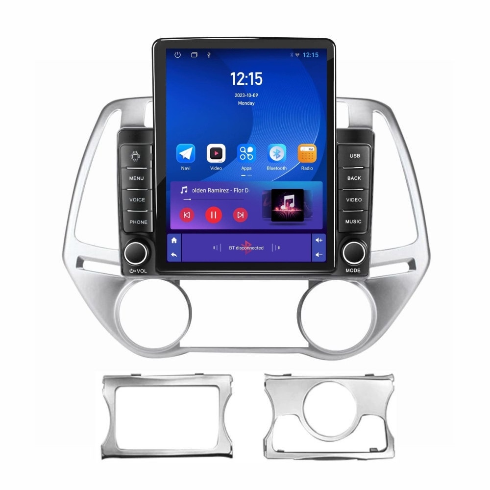 Navigatie dedicata cu Android Hyundai i20 2012 - 2014, 1GB RAM, Radio GPS Dual Zone, Touchscreen IPS 9.7" HD tip Tesla, Internet Wi-Fi, Bluetooth, MirrorLink, USB