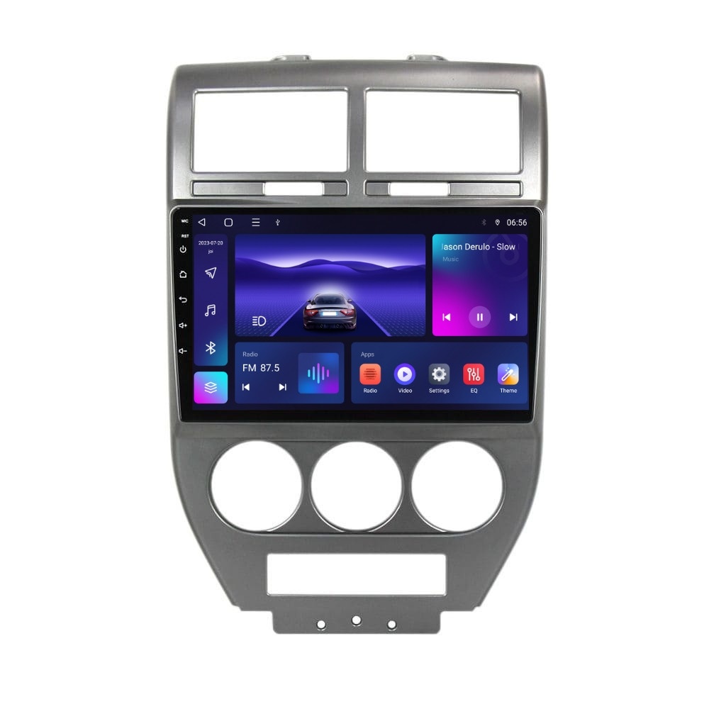 Navigatie dedicata cu Android Jeep Compass I 2006 - 2010, 4GB RAM, Radio GPS Dual Zone, Display HD IPS 10" Touchscreen, Internet Wi-Fi, Bluetooth, MirrorLink, USB