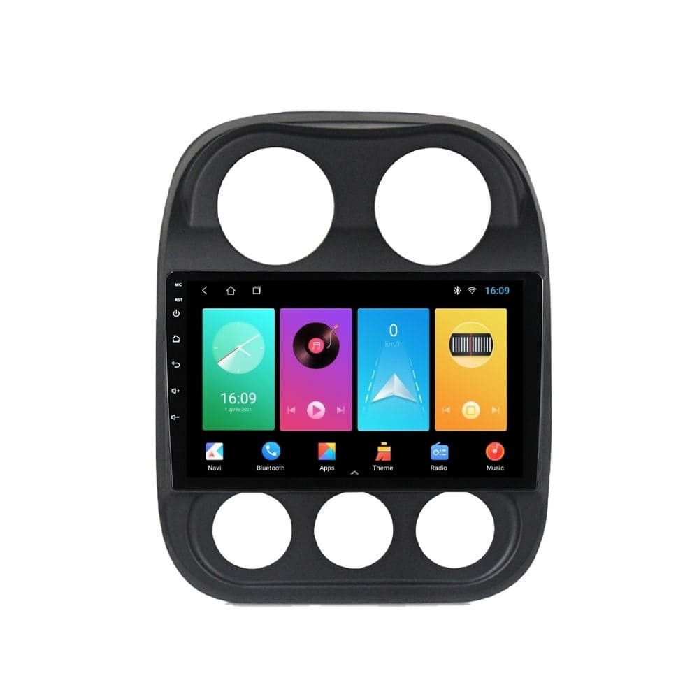 Navigatie dedicata cu Android Jeep Compass I 2011 - 2016, 2GB RAM, Radio GPS Dual Zone, Display HD IPS 10" Touchscreen, Internet Wi-Fi, Bluetooth, MirrorLink, USB