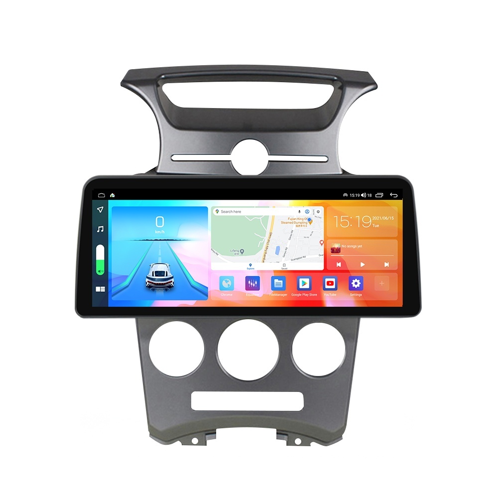 Navigatie dedicata cu Android KIA Carens III 2006 - 2013, clima manuala, 4GB RAM, Radio GPS Dual Zone, Display QLED 12.3" Touchscreen, Internet Wi-Fi si slot SIM 4G, Bluetooth, MirrorLink, USB