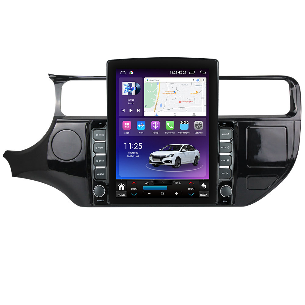 Navigatie dedicata cu Android Kia Rio III 2014 - 2017, 8GB RAM, Radio GPS Dual Zone, Touchscreen IPS 9.7" HD tip Tesla, Internet Wi-Fi si slot SIM 4G, Bluetooth, MirrorLink, USB