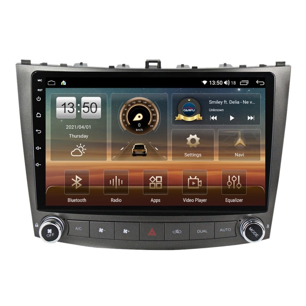 Navigatie dedicata cu Android Lexus IS 2005 - 2013, 4GB RAM, Radio GPS Dual Zone, Display HD QLED 10" Touchscreen, Internet Wi-Fi si slot SIM 4G, Bluetooth, MirrorLink, USB