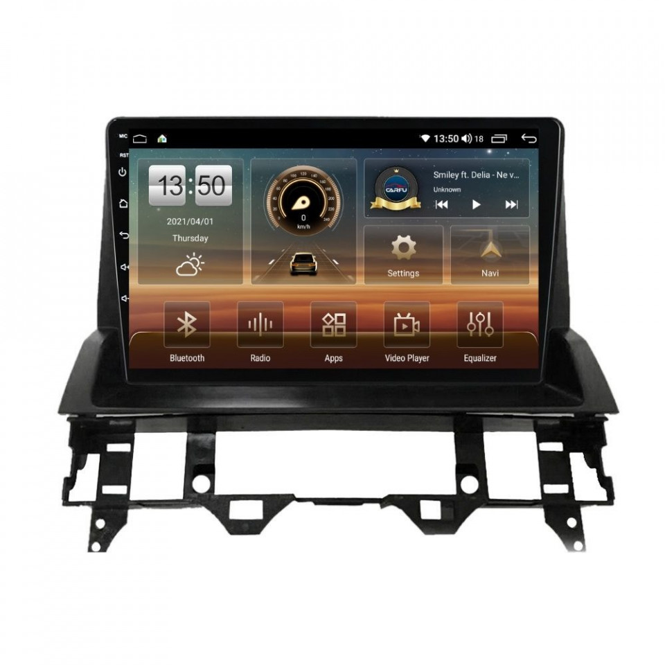 Navigatie dedicata cu Android Mazda 6 2002 - 2008, 8GB RAM, Radio GPS Dual Zone, Display HD QLED 10" Touchscreen, Internet Wi-Fi si slot SIM 4G, Bluetooth, MirrorLink, USB