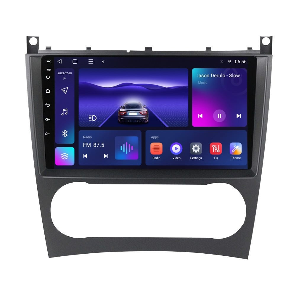 Navigatie dedicata cu Android Mercedes G-Class W463 2009 - 2012, 3GB RAM, Radio GPS Dual Zone, Display HD QLED 9" Touchscreen, Internet Wi-Fi si slot SIM 4G, Bluetooth, MirrorLink, USB