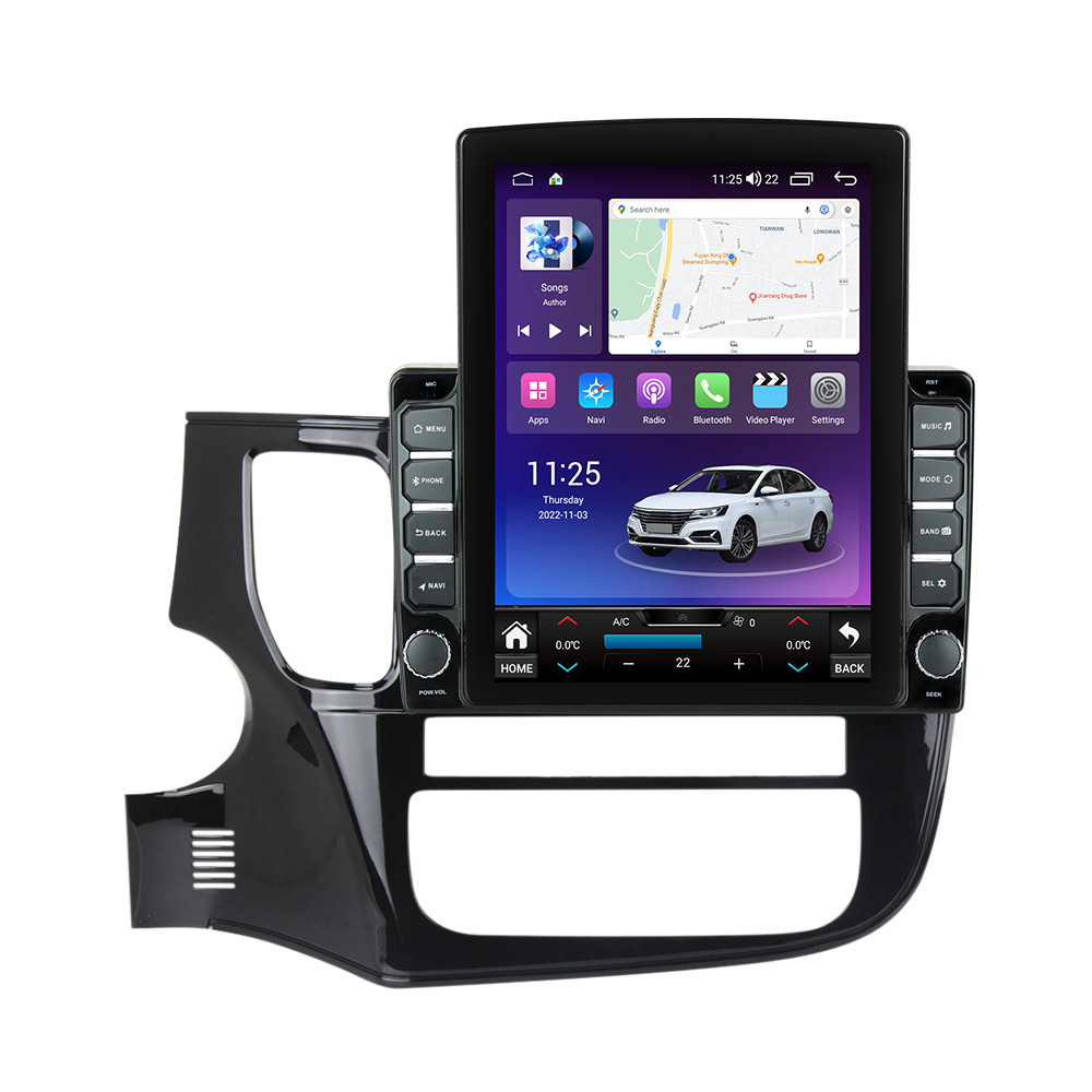 Navigatie dedicata cu Android Mitsubishi Outlander III 2012 - 2019, 8GB RAM, Radio GPS Dual Zone, Touchscreen IPS 9.7" HD tip Tesla, Internet Wi-Fi si slot SIM 4G, Bluetooth, MirrorLink, USB