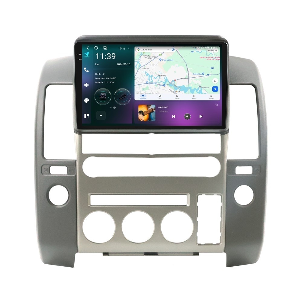 Navigatie dedicata cu Android Nissan Pathfinder III R51 2005 - 2010 cu navigatie originala, 12GB RAM, Radio GPS Dual Zone, Display 2K QLED 9.5" Touchscreen, Internet Wi-Fi si slot SIM 4G, Bluetooth, MirrorLink, USB