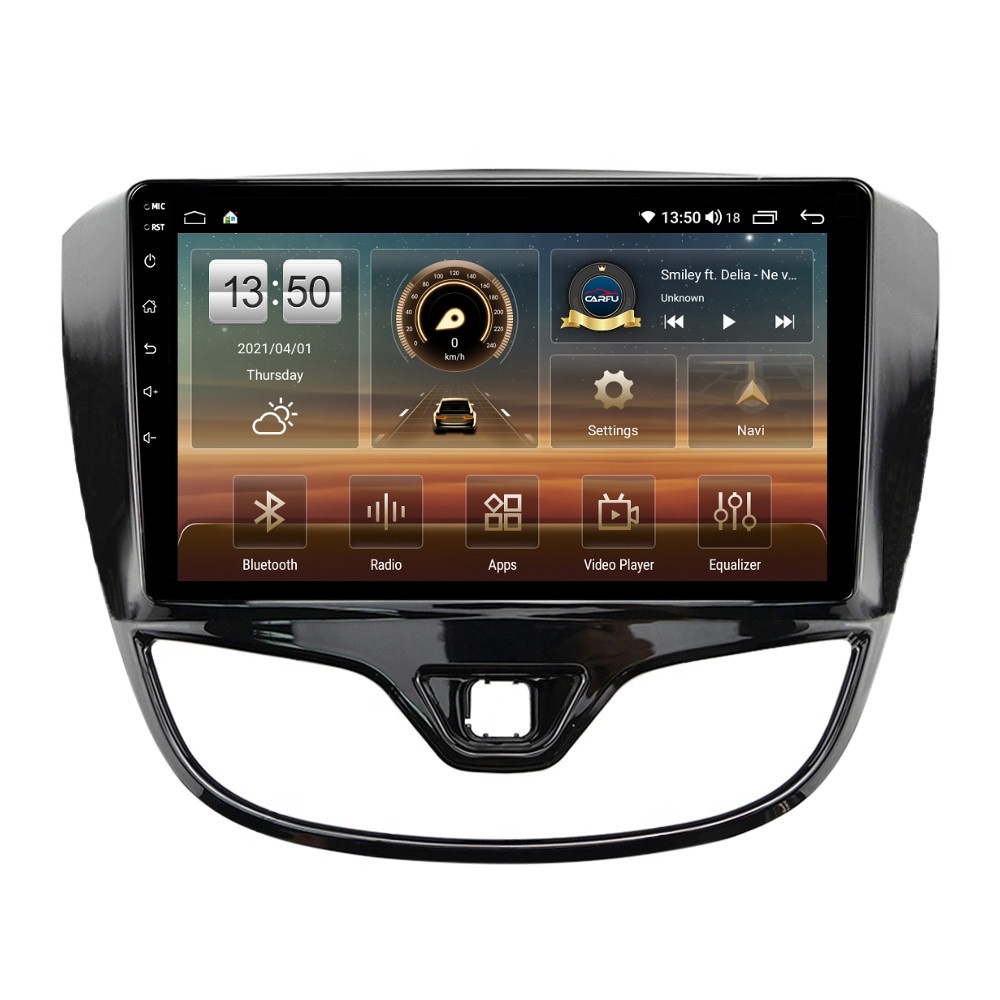 Navigatie dedicata cu Android Opel Karl 2015 - 2019, 4GB RAM, Radio GPS Dual Zone, Display HD QLED 9" Touchscreen, Internet Wi-Fi si slot SIM 4G, Bluetooth, MirrorLink, USB
