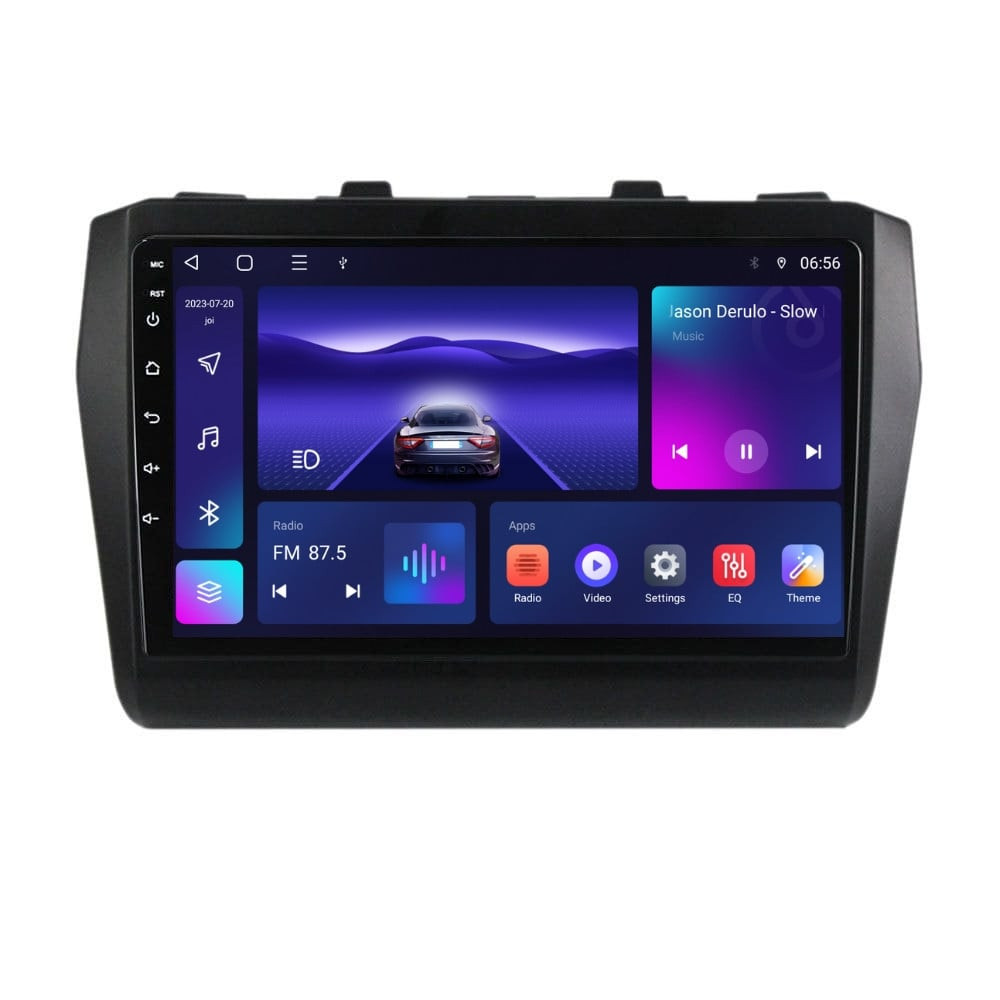 Navigatie dedicata cu Android Suzuki Swift V dupa 2017, 3GB RAM, Radio GPS Dual Zone, Display HD QLED 9" Touchscreen, Internet Wi-Fi si slot SIM 4G, Bluetooth, MirrorLink, USB