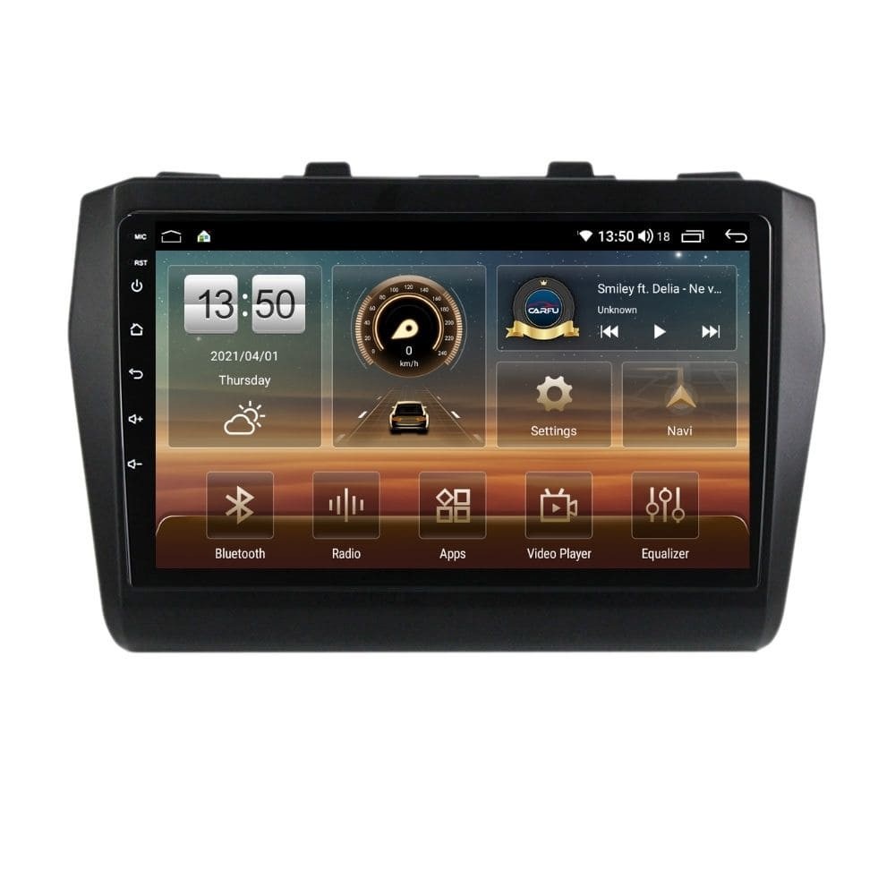 Navigatie dedicata cu Android Suzuki Swift V dupa 2017, 4GB RAM, Radio GPS Dual Zone, Display HD QLED 9" Touchscreen, Internet Wi-Fi si slot SIM 4G, Bluetooth, MirrorLink, USB