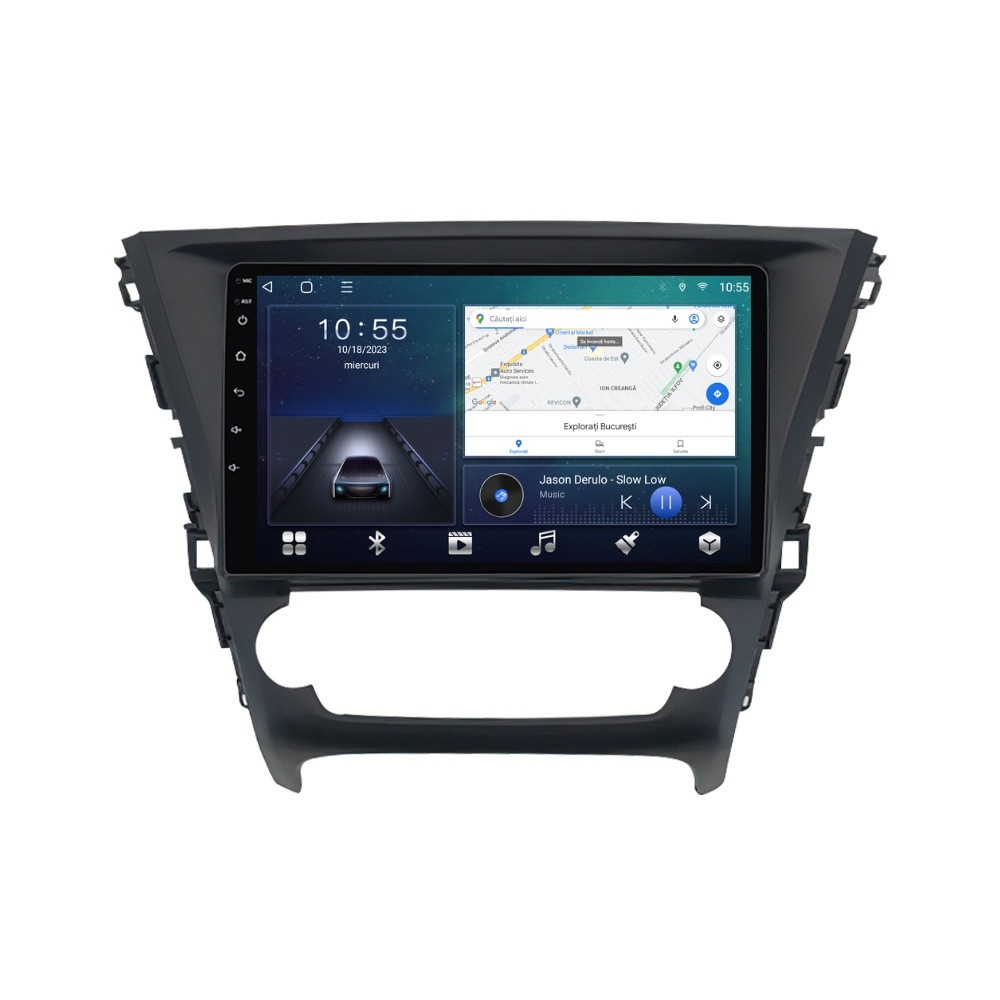 Navigatie dedicata cu Android Toyota Avensis 2015 - 2018, 2GB RAM, Radio GPS Dual Zone, Display HD QLED 10" Touchscreen, Internet Wi-Fi si slot SIM 4G, Bluetooth, MirrorLink, USB