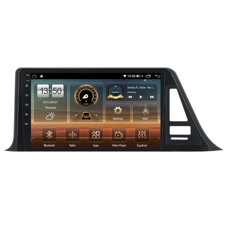 Navigatie dedicata cu Android Toyota C-HR dupa 2016, 8GB RAM, Radio GPS Dual Zone, Display HD QLED 9" Touchscreen, Internet Wi-Fi si slot SIM 4G, Bluetooth, MirrorLink, USB