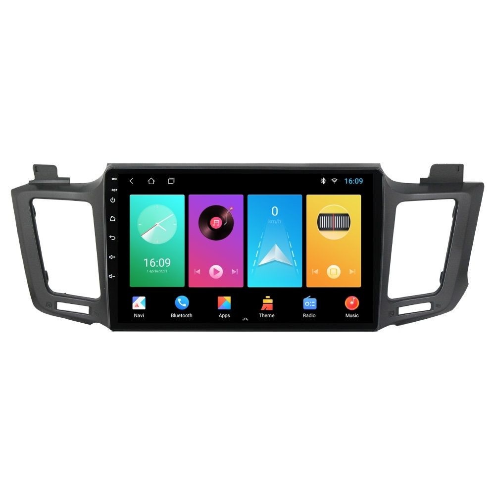 Navigatie dedicata cu Android Toyota Rav4 IV 2013 - 2018, 2GB RAM, Radio GPS Dual Zone, Display HD IPS 10" Touchscreen, Internet Wi-Fi, Bluetooth, MirrorLink, USB