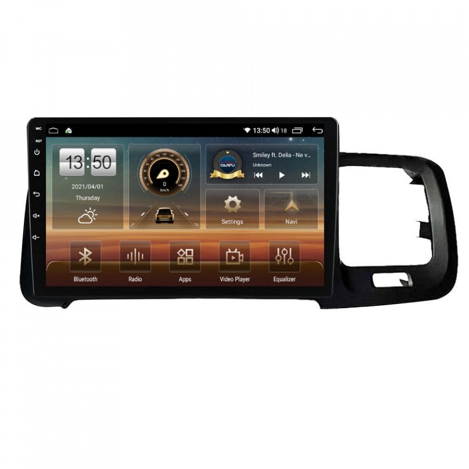 Navigatie dedicata cu Android Volvo S60 II / V60 I 2014 - 2018, 6GB RAM, Radio GPS Dual Zone, Display HD QLED 9" Touchscreen, Internet Wi-Fi si slot SIM 4G, Bluetooth, MirrorLink, USB