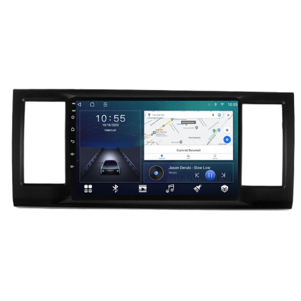 Navigatie dedicata cu Android VW Transporter / Caravelle / Multivan T6 2015 - 2020, 2GB RAM, Radio GPS Dual Zone, Display HD QLED 9" Touchscreen, Internet Wi-Fi si slot SIM 4G, Bluetooth, Mi