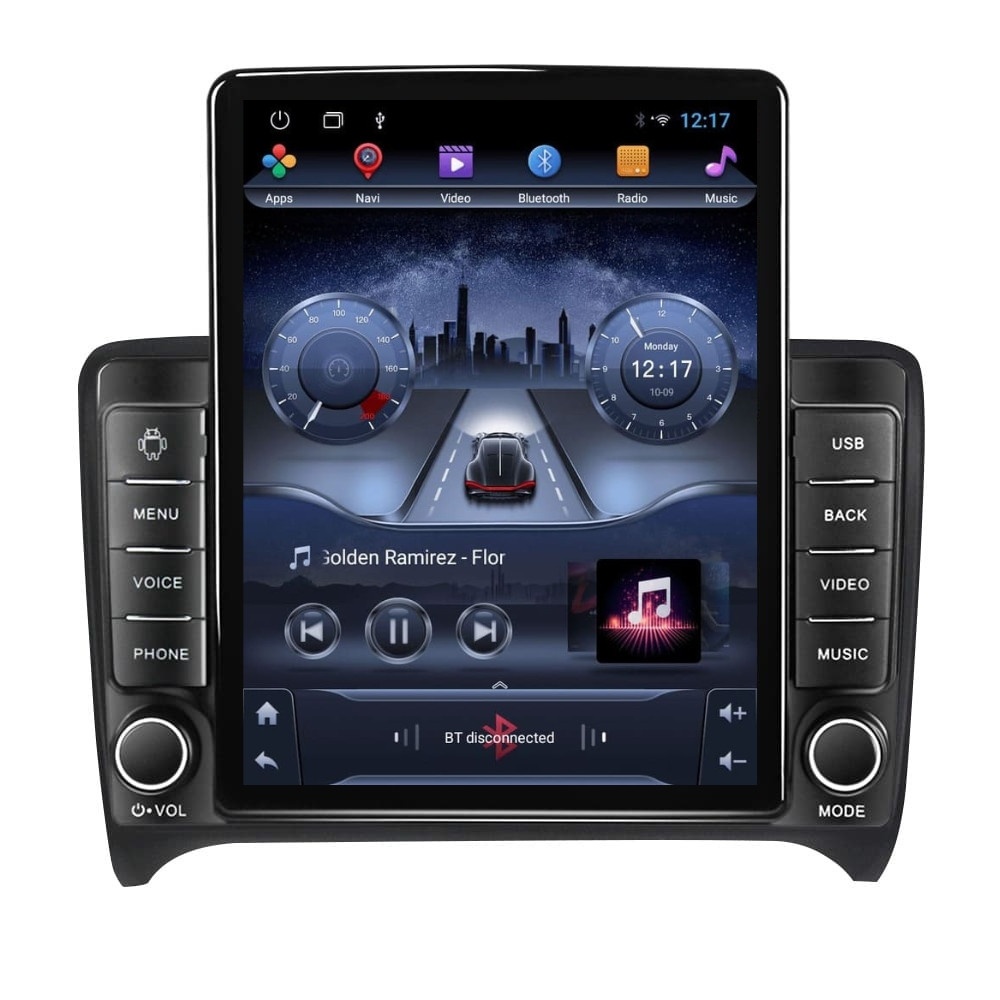 Navigatie dedicata cu Android Audi TT 2006 - 2015, 2GB RAM, Radio GPS Dual Zone, Touchscreen IPS 9.7" HD tip Tesla, Internet Wi-Fi, Bluetooth, MirrorLink, USB
