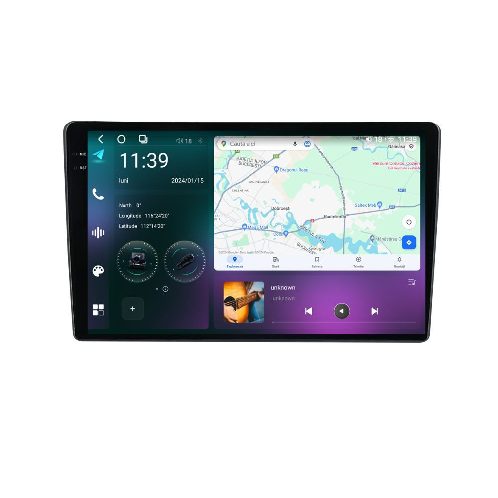 Navigatie dedicata cu Android Citroen C5 III 2008 - 2017 cu navigatie originala, 12GB RAM, Radio GPS Dual Zone, Display 2K QLED 10.36" Touchscreen, Internet Wi-Fi si slot SIM 4G, Bluetooth, 