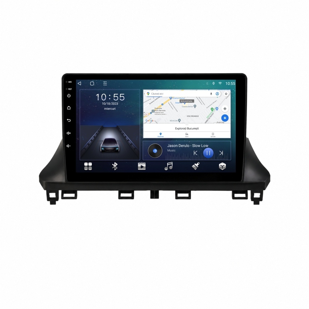Navigatie dedicata cu Android Citroen Jumpy dupa 2024, 2GB RAM, Radio GPS Dual Zone, Display HD QLED 10" Touchscreen, Internet Wi-Fi si slot SIM 4G, Bluetooth, MirrorLink, USB