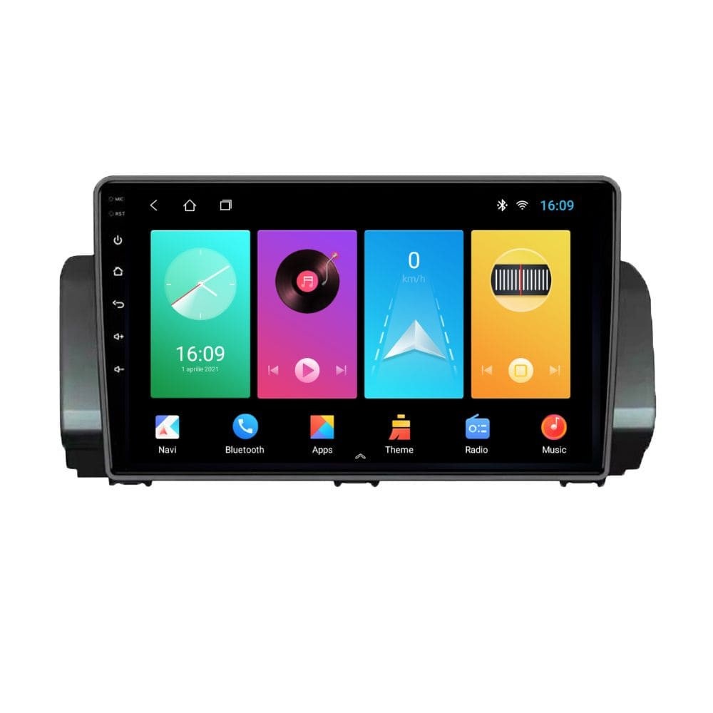 Navigatie dedicata cu Android Dacia Logan III dupa 2021, 1GB RAM, Radio GPS Dual Zone, Display HD IPS 9" Touchscreen, Internet Wi-Fi, Bluetooth, MirrorLink, USB
