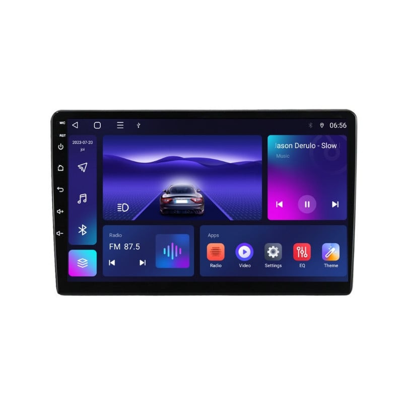Navigatie dedicata cu Android Fiat 500 2015 - 2020, 3GB RAM, Radio GPS Dual Zone, Display HD QLED 9" Touchscreen, Internet Wi-Fi si slot SIM 4G, Bluetooth, MirrorLink, USB