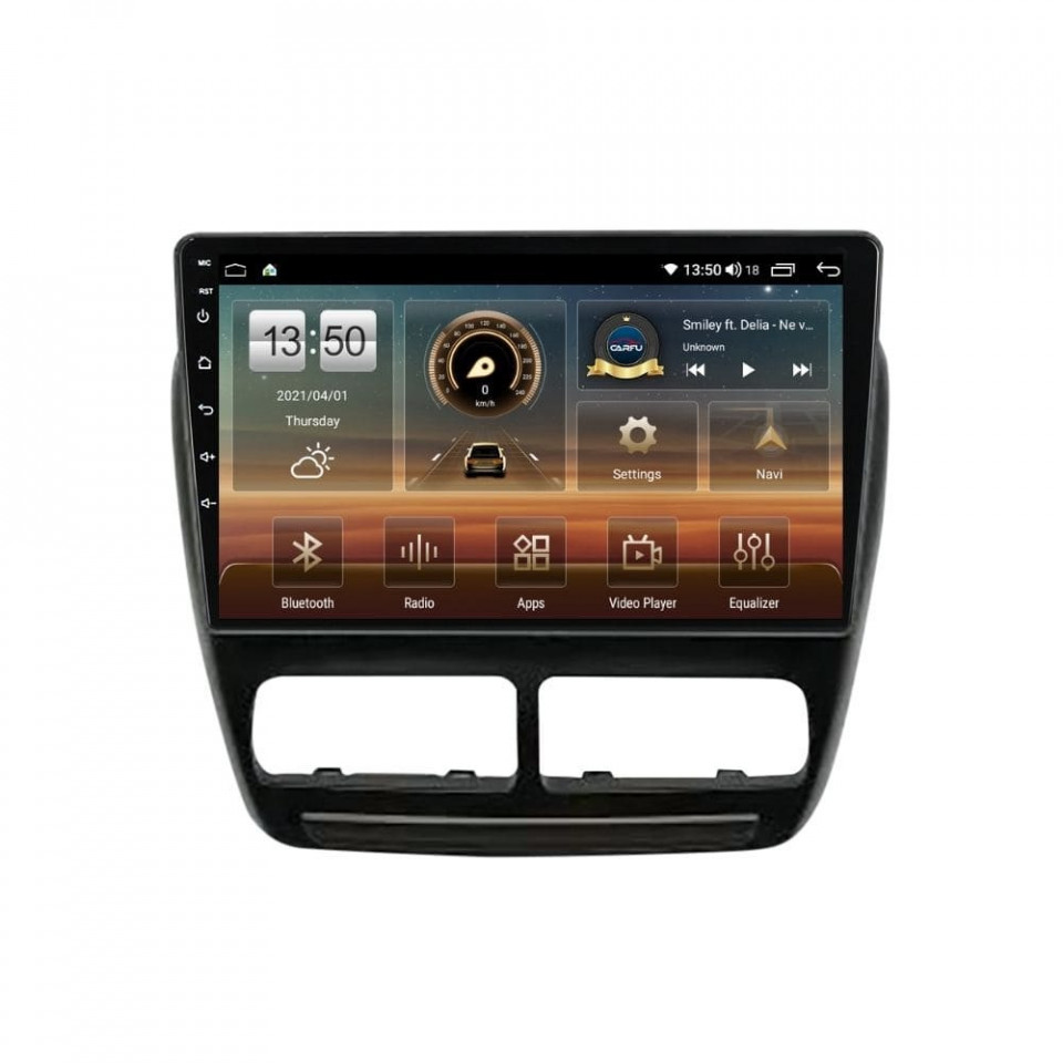 Navigatie dedicata cu Android Fiat Doblo 2010 - 2015, 6GB RAM, Radio GPS Dual Zone, Display HD QLED 10" Touchscreen, Internet Wi-Fi si slot SIM 4G, Bluetooth, MirrorLink, USB