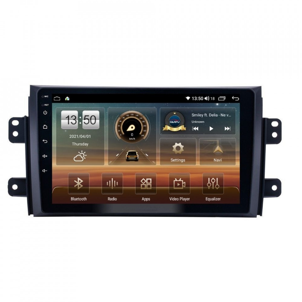 Navigatie dedicata cu Android Fiat Sedici 2006 - 2015, 8GB RAM, Radio GPS Dual Zone, Display HD QLED 9" Touchscreen, Internet Wi-Fi si slot SIM 4G, Bluetooth, MirrorLink, USB