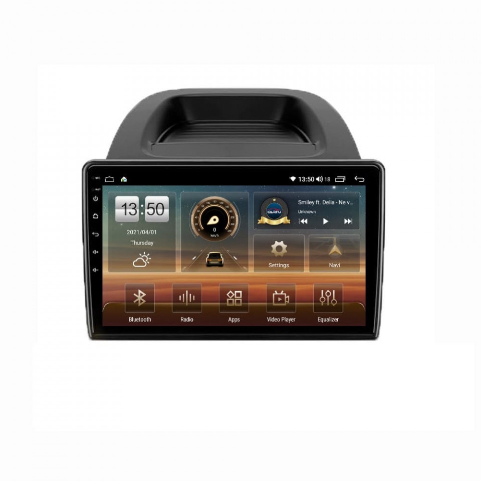 Navigatie dedicata cu Android Ford Ecosport dupa 2018, 8GB RAM, Radio GPS Dual Zone, Display HD QLED 10" Touchscreen, Internet Wi-Fi si slot SIM 4G, Bluetooth, MirrorLink, USB