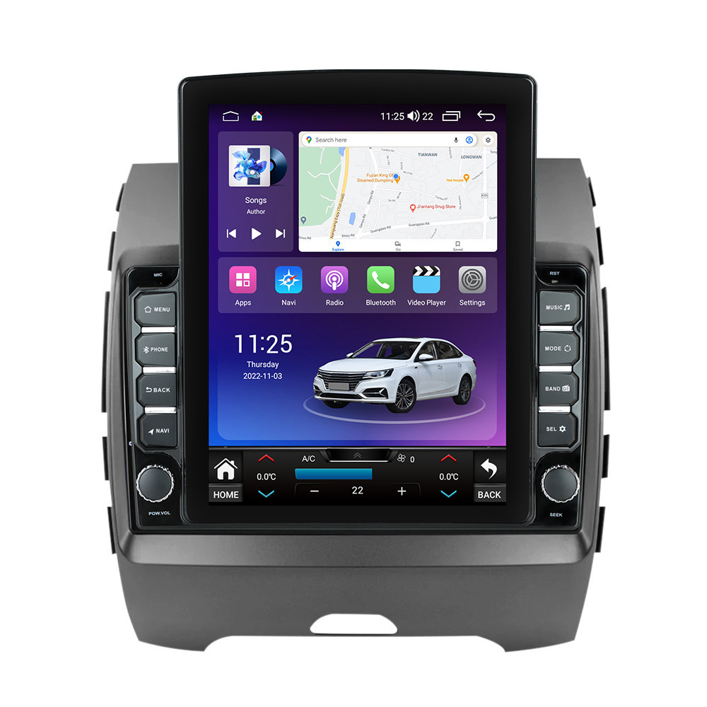 Navigatie dedicata cu Android Ford Edge 2016 - 2021, 4GB RAM, Radio GPS Dual Zone, Touchscreen IPS 9.7" HD tip Tesla, Internet Wi-Fi si slot SIM 4G, Bluetooth, MirrorLink, USB