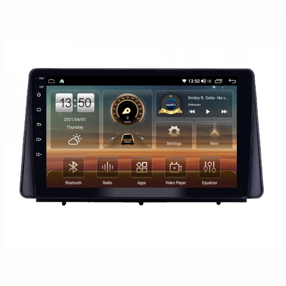 Navigatie dedicata cu Android Ford Focus IV dupa 2018, 6GB RAM, Radio GPS Dual Zone, Display HD QLED 10" Touchscreen, Internet Wi-Fi si slot SIM 4G, Bluetooth, MirrorLink, USB