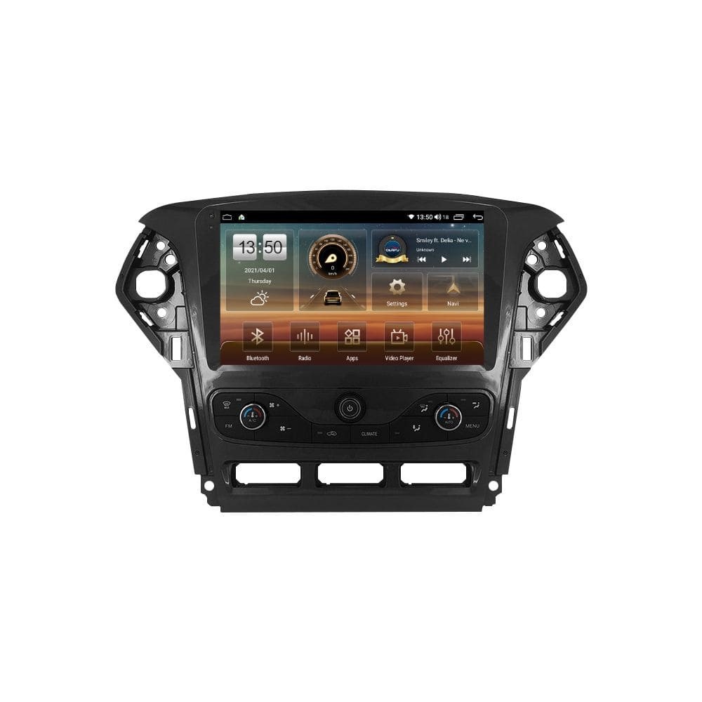 Navigatie dedicata cu Android Ford Mondeo IV 2011 - 2014 cu navigatie originala, 4GB RAM, Radio GPS Dual Zone, Display HD QLED 9" Touchscreen, Internet Wi-Fi si slot SIM 4G, Bluetooth, MirrorLink, USB