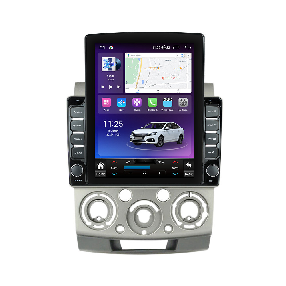 Navigatie dedicata cu Android Ford Ranger 2005 - 2011, 4GB RAM, Radio GPS Dual Zone, Touchscreen IPS 9.7" HD tip Tesla, Internet Wi-Fi si slot SIM 4G, Bluetooth, MirrorLink, USB