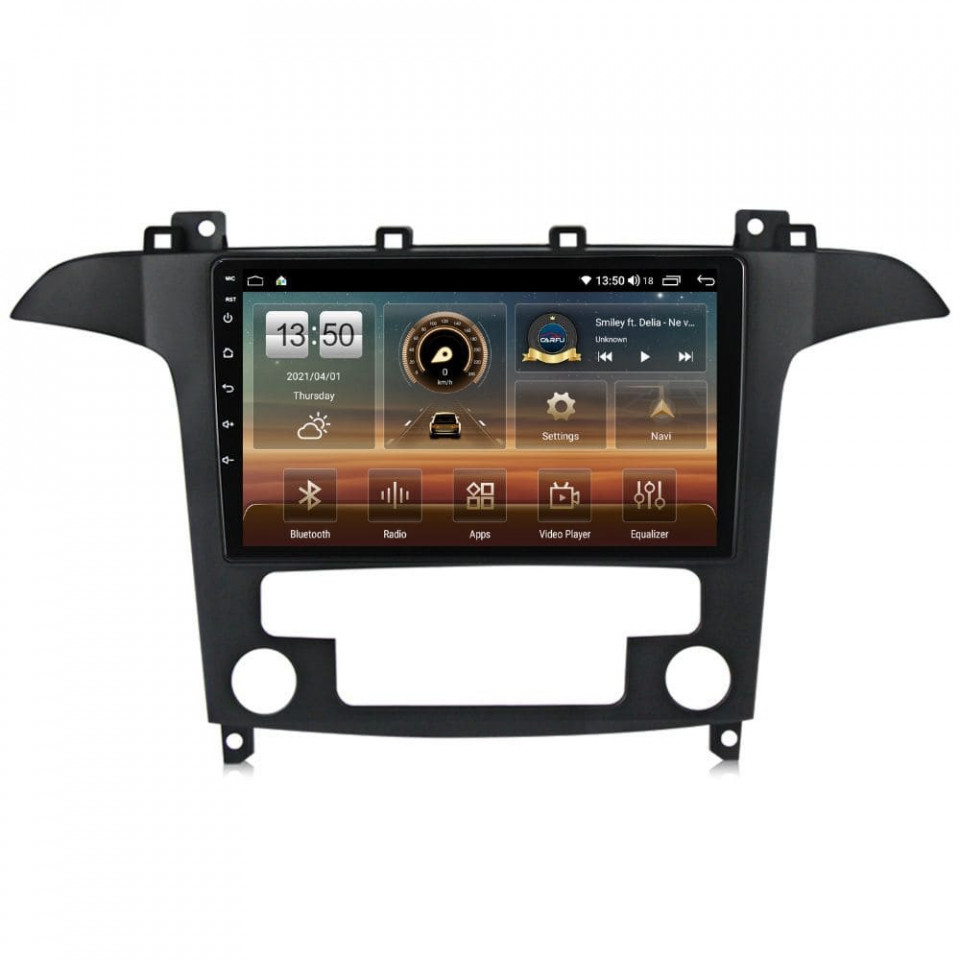 Navigatie dedicata cu Android Ford S-Max I / Galaxy II 2006 - 2015, clima automata, 8GB RAM, Radio GPS Dual Zone, Display HD QLED 9" Touchscreen, Internet Wi-Fi si slot SIM 4G, Bluetooth, MirrorLink, USB