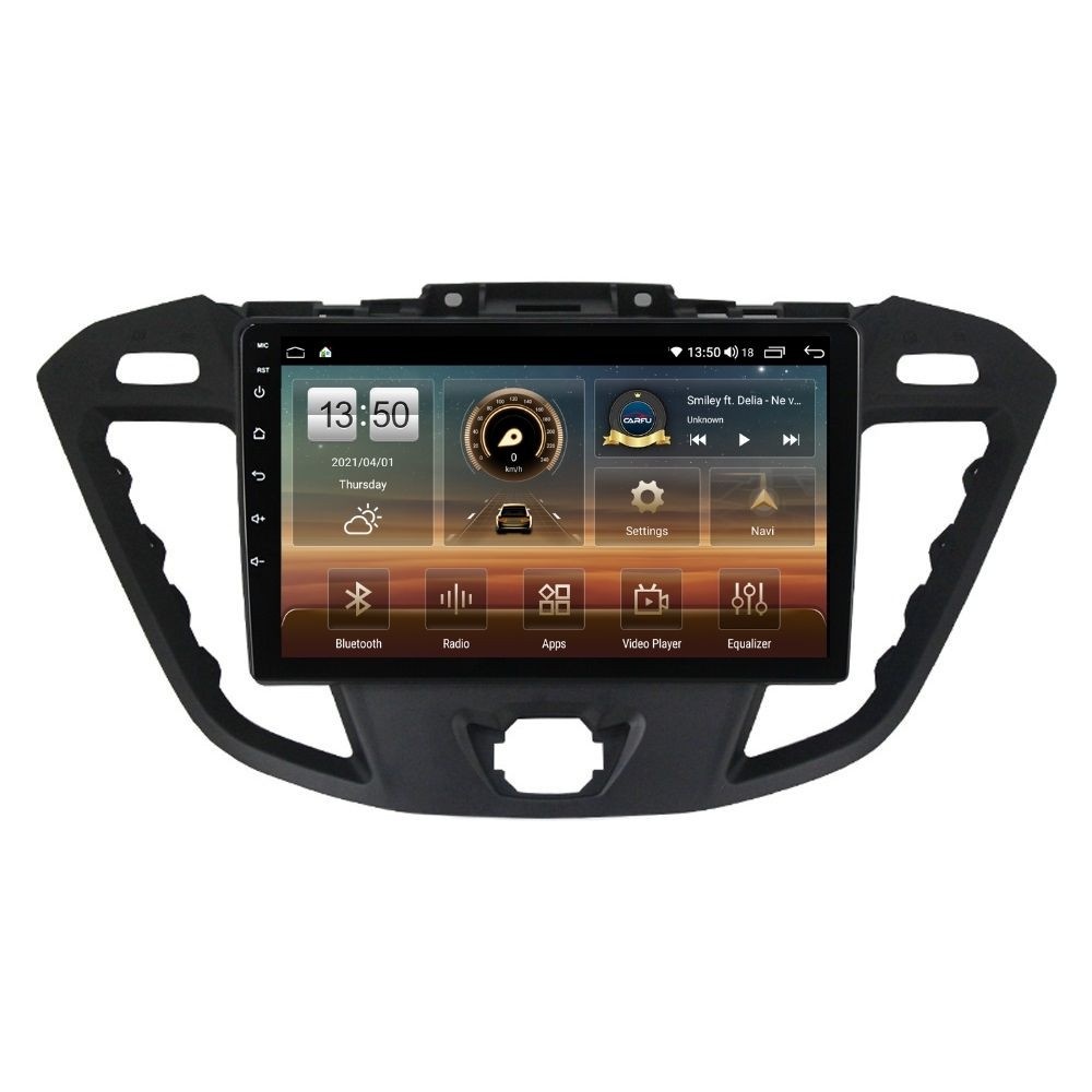 Navigatie dedicata cu Android Ford Transit / Tourneo Custom 2012 - 2018, 4GB RAM, Radio GPS Dual Zone, Display HD QLED 9" Touchscreen, Internet Wi-Fi si slot SIM 4G, Bluetooth, MirrorLink, USB