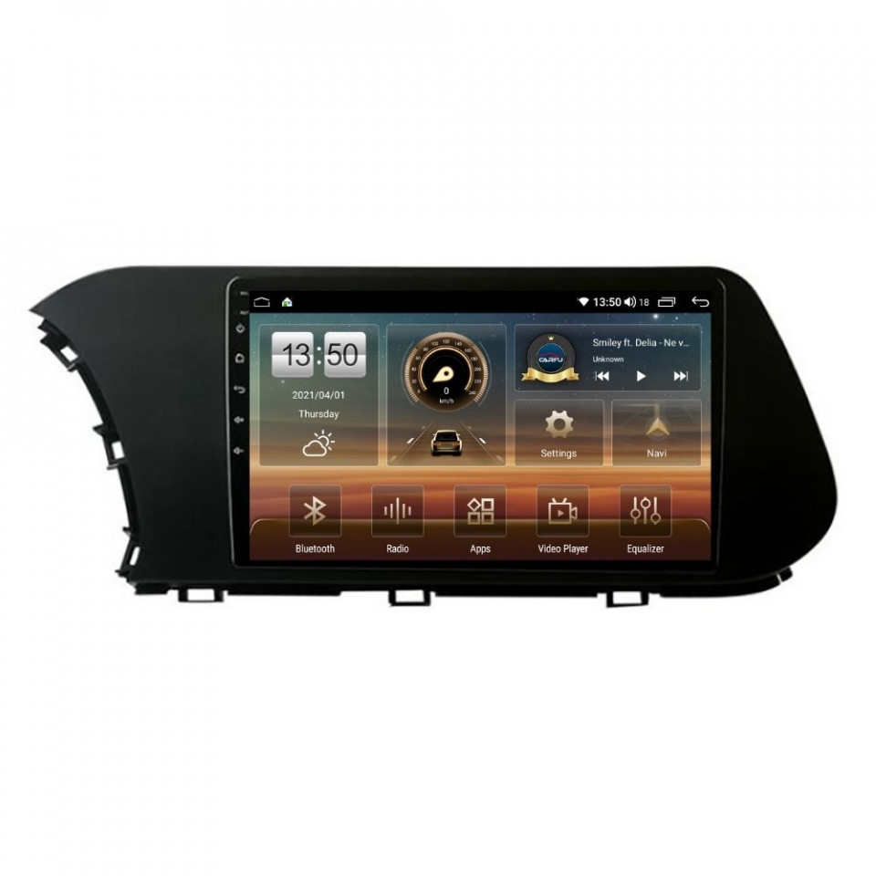 Navigatie dedicata cu Android Hyundai i20 dupa 2020, 8GB RAM, Radio GPS Dual Zone, Display HD QLED 10" Touchscreen, Internet Wi-Fi si slot SIM 4G, Bluetooth, MirrorLink, USB