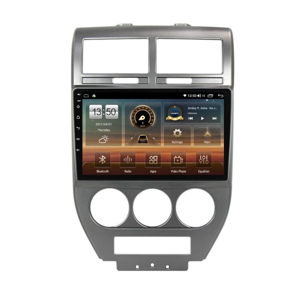 Navigatie dedicata cu Android Jeep Compass I 2006 - 2010, 4GB RAM, Radio GPS Dual Zone, Display HD QLED 10" Touchscreen, Internet Wi-Fi si slot SIM 4G, Bluetooth, MirrorLink, USB