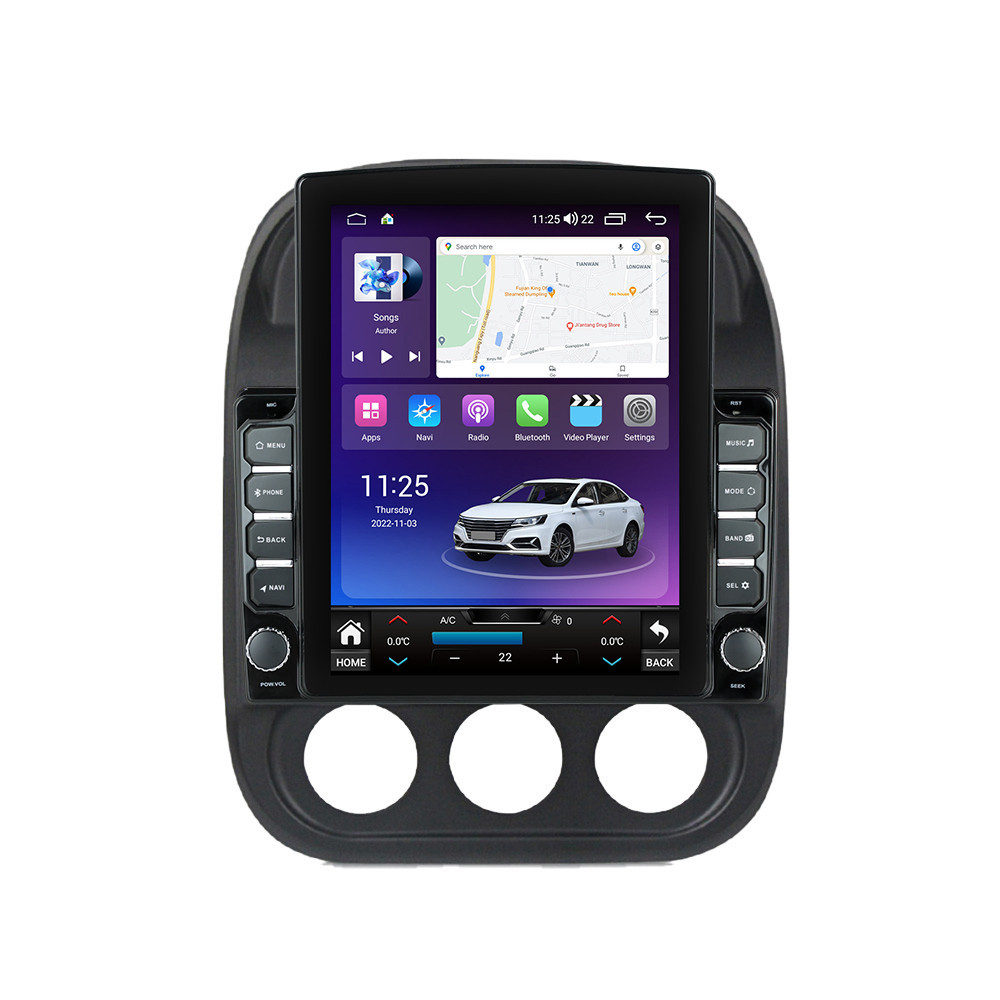 Navigatie dedicata cu Android Jeep Compass I 2011 - 2016, 8GB RAM, Radio GPS Dual Zone, Touchscreen IPS 9.7" HD tip Tesla, Internet Wi-Fi si slot SIM 4G, Bluetooth, MirrorLink, USB