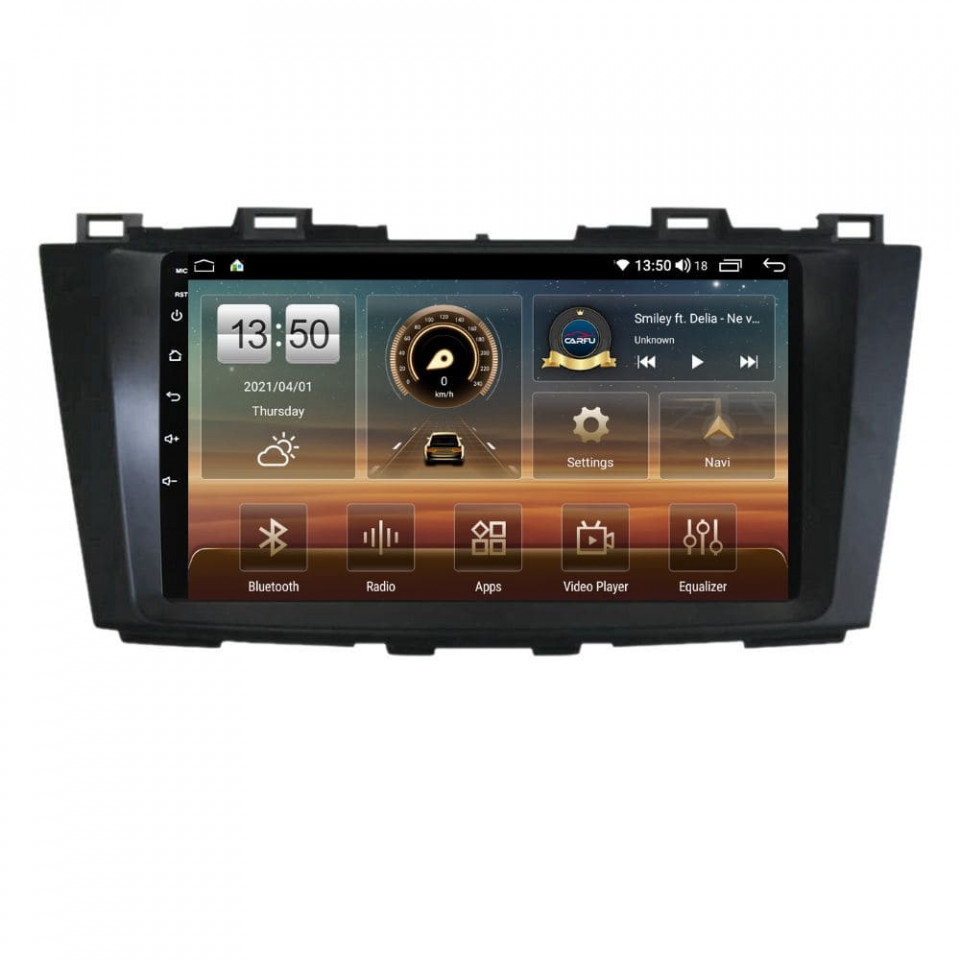 Navigatie dedicata cu Android Mazda 5 2010 - 2017, 6GB RAM, Radio GPS Dual Zone, Display HD QLED 9" Touchscreen, Internet Wi-Fi si slot SIM 4G, Bluetooth, MirrorLink, USB