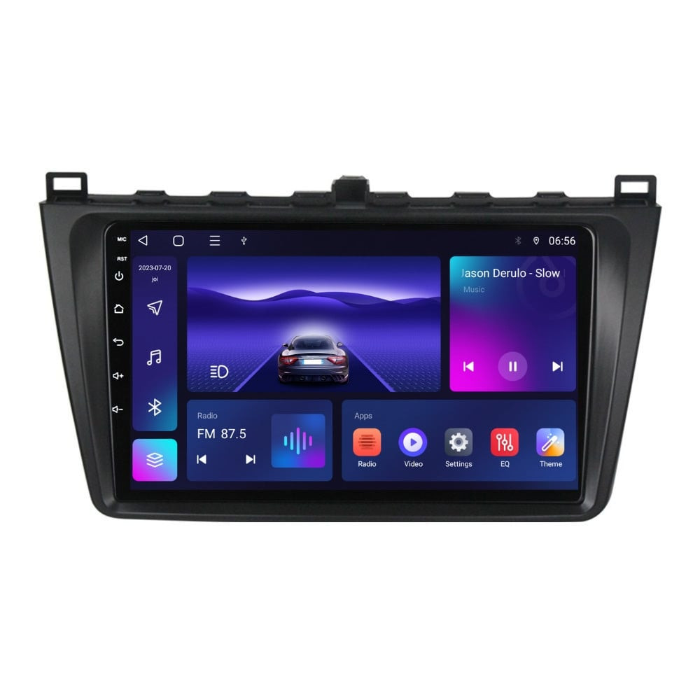 Navigatie dedicata cu Android Mazda 6 2008 - 2013, 3GB RAM, Radio GPS Dual Zone, Display HD QLED 9" Touchscreen, Internet Wi-Fi si slot SIM 4G, Bluetooth, MirrorLink, USB
