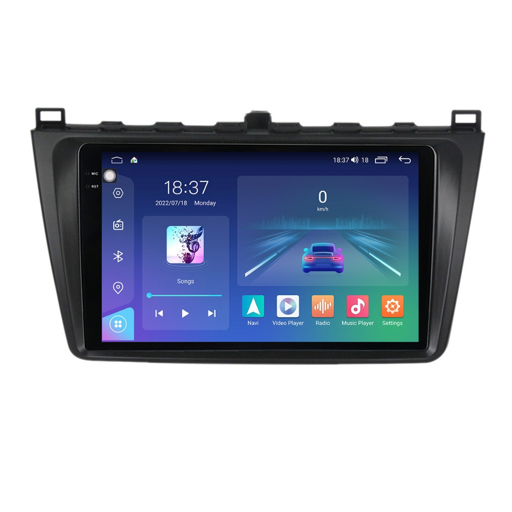 Navigatie dedicata cu Android Mazda 6 2008 - 2013, 4GB RAM, Radio GPS Dual Zone, Display 2K QLED 9.5" Touchscreen, Internet Wi-Fi si slot SIM 4G, Bluetooth, MirrorLink, USB