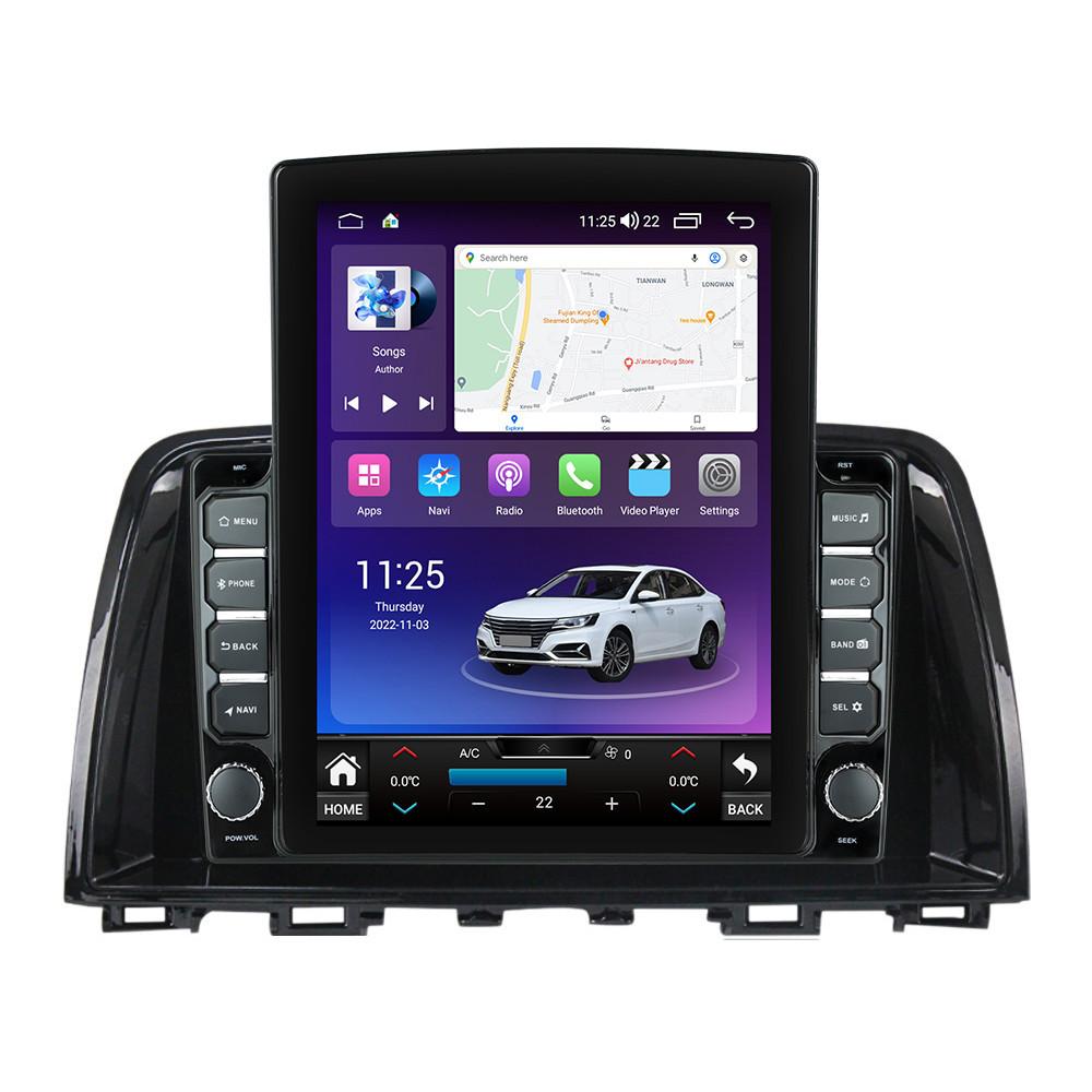 Navigatie dedicata cu Android Mazda 6 2013 - 2015, 4GB RAM, Radio GPS Dual Zone, Touchscreen IPS 9.7" HD tip Tesla, Internet Wi-Fi si slot SIM 4G, Bluetooth, MirrorLink, USB