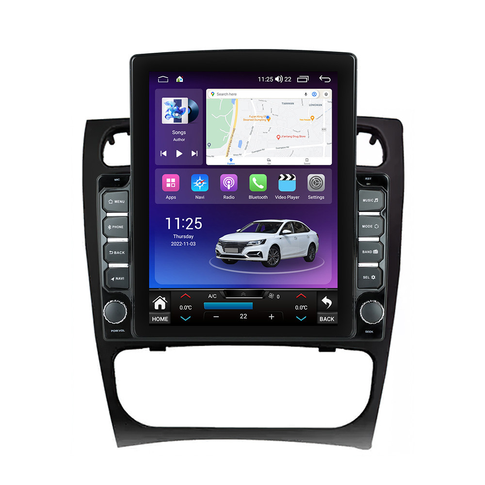 Navigatie dedicata cu Android Mercedes C-Class W203 2000 - 2004, 8GB RAM, Radio GPS Dual Zone, Touchscreen IPS 9.7" HD tip Tesla, Internet Wi-Fi si slot SIM 4G, Bluetooth, MirrorLink, USB