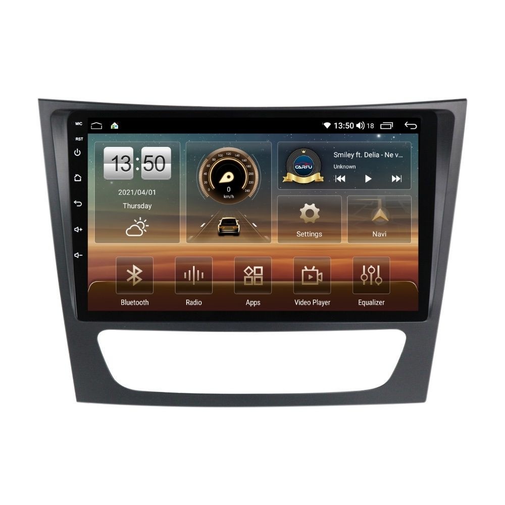 Navigatie dedicata cu Android Mercedes E-Class W211 2002 - 2009, 4GB RAM, Radio GPS Dual Zone, Display HD QLED 9" Touchscreen, Internet Wi-Fi si slot SIM 4G, Bluetooth, MirrorLink, USB