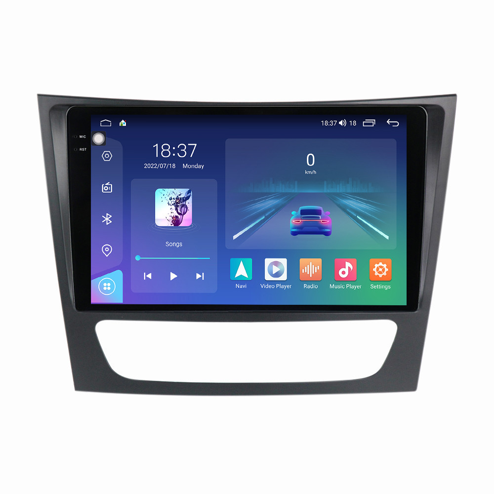 Navigatie dedicata cu Android Mercedes E-Class W211 2002 - 2009, 8GB RAM, Radio GPS Dual Zone, Display 2K QLED 9.5" Touchscreen, Internet Wi-Fi si slot SIM 4G, Bluetooth, MirrorLink, USB