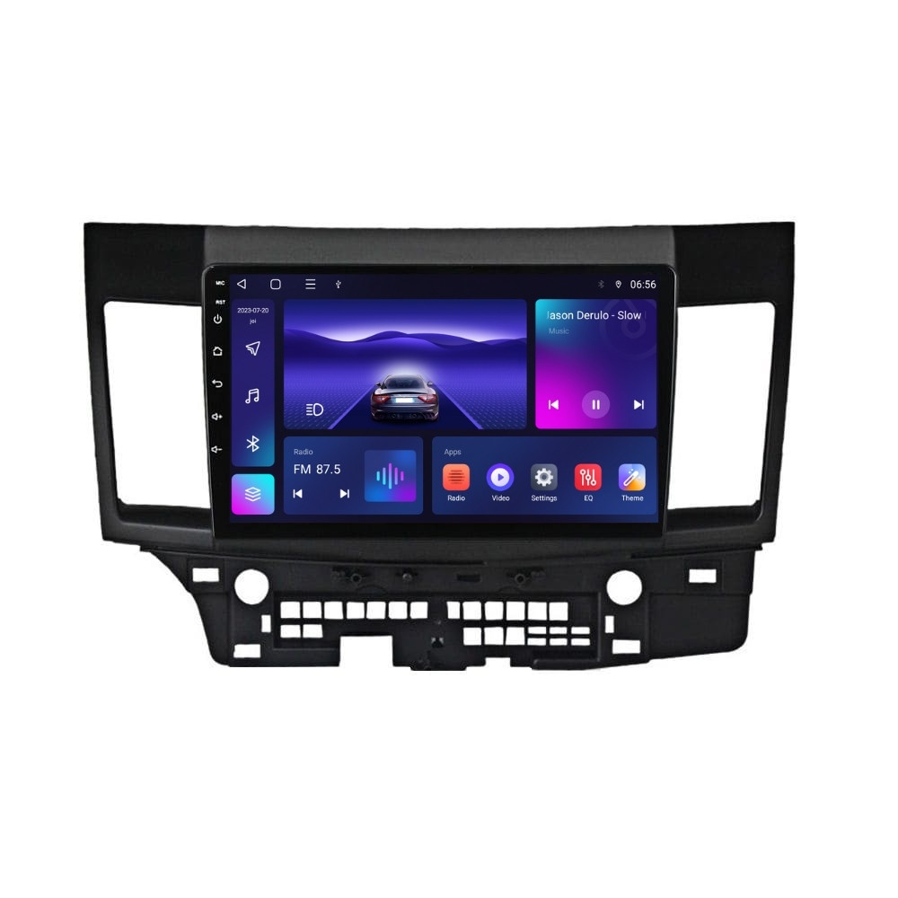 Navigatie dedicata cu Android Mitsubishi Lancer dupa 2007, 4GB RAM, Radio GPS Dual Zone, Display HD IPS 10" Touchscreen, Internet Wi-Fi, Bluetooth, MirrorLink, USB