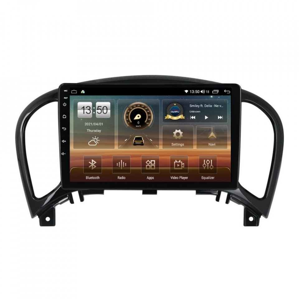 Navigatie dedicata cu Android Nissan Juke 2010 - 2019, 6GB RAM, Radio GPS Dual Zone, Display HD QLED 9" Touchscreen, Internet Wi-Fi si slot SIM 4G, Bluetooth, MirrorLink, USB