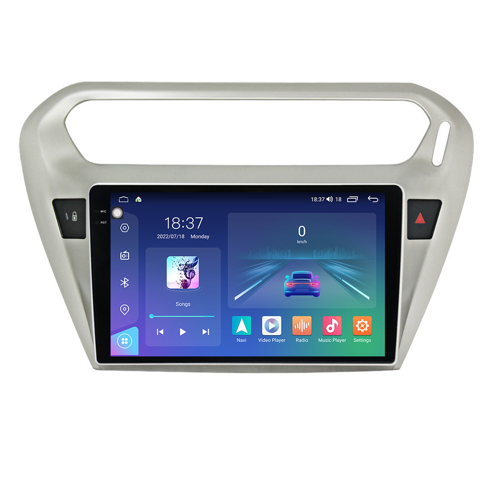 Navigatie dedicata cu Android Peugeot 301 dupa 2012, 8GB RAM, Radio GPS Dual Zone, Display 2K QLED 9.5" Touchscreen, Internet Wi-Fi si slot SIM 4G, Bluetooth, MirrorLink, USB