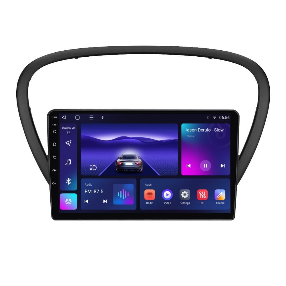 Navigatie dedicata cu Android Peugeot 607 2004 - 2011, 3GB RAM, Radio GPS Dual Zone, Display HD QLED 9" Touchscreen, Internet Wi-Fi si slot SIM 4G, Bluetooth, MirrorLink, USB