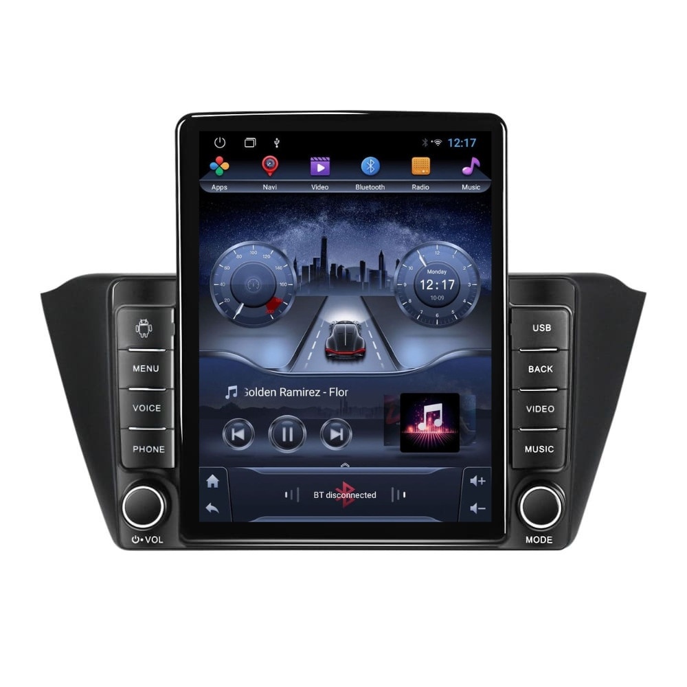 Navigatie dedicata cu Android Skoda Fabia III 2014 - 2021, 2GB RAM, Radio GPS Dual Zone, Touchscreen IPS 9.7" HD tip Tesla, Internet Wi-Fi, Bluetooth, MirrorLink, USB