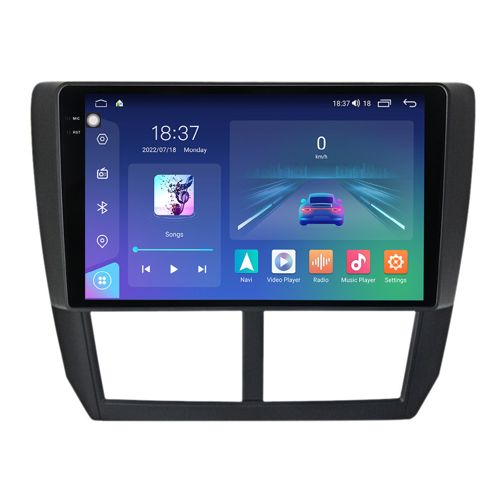 Navigatie dedicata cu Android Subaru Impreza / XV / WRX 2007 - 2014, 8GB RAM, Radio GPS Dual Zone, Display 2K QLED 9.5" Touchscreen, Internet Wi-Fi si slot SIM 4G, Bluetooth, MirrorLink, USB